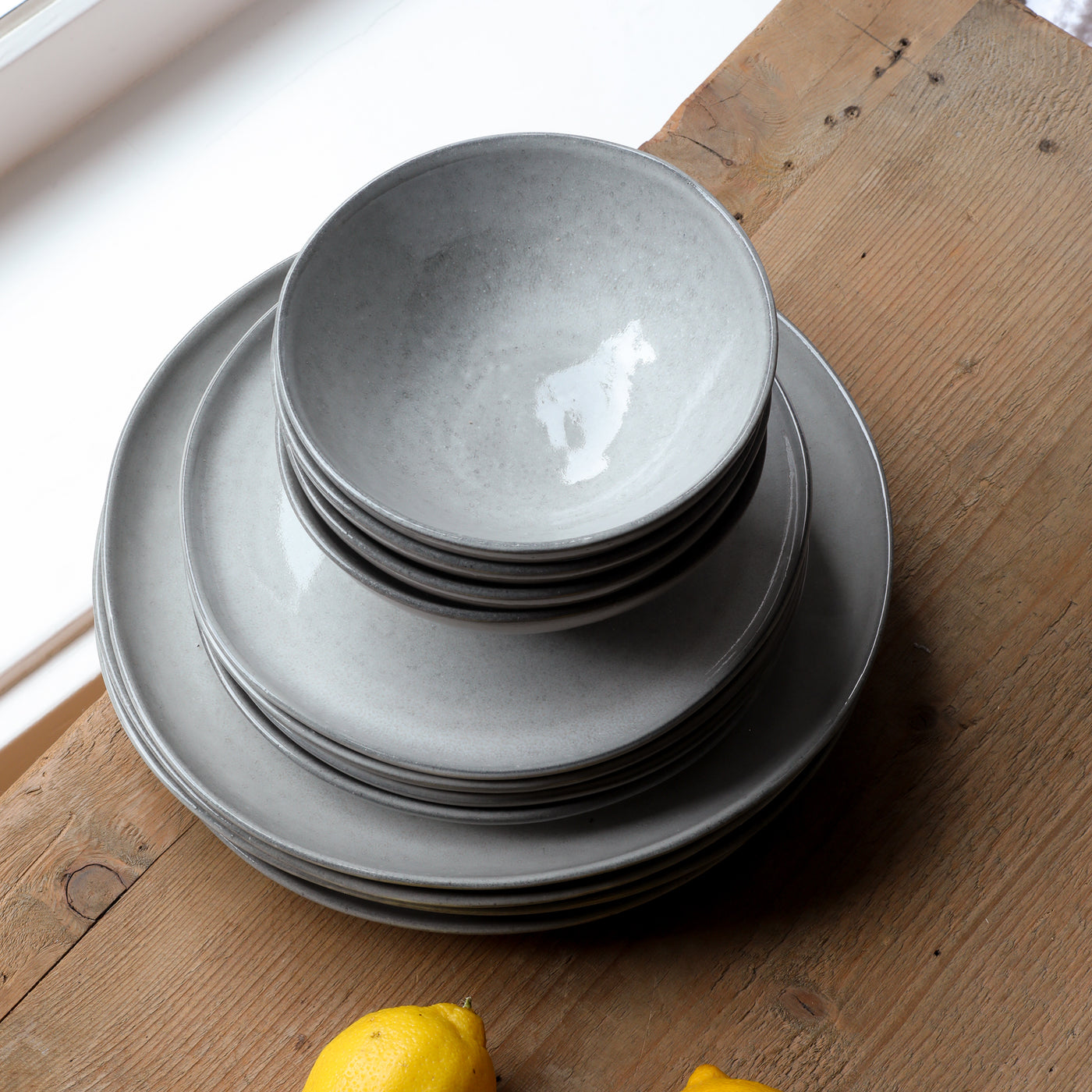 Set de vaisselle Basic Midnight Grey 12 pièces