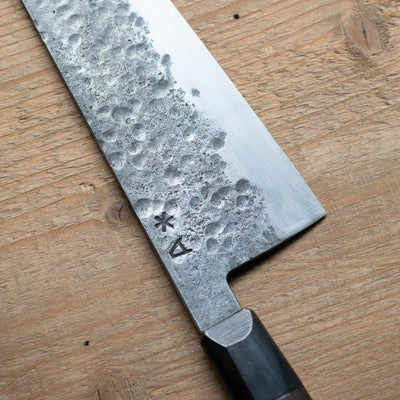 Couteau de cuisine Santoku avec manche en buis