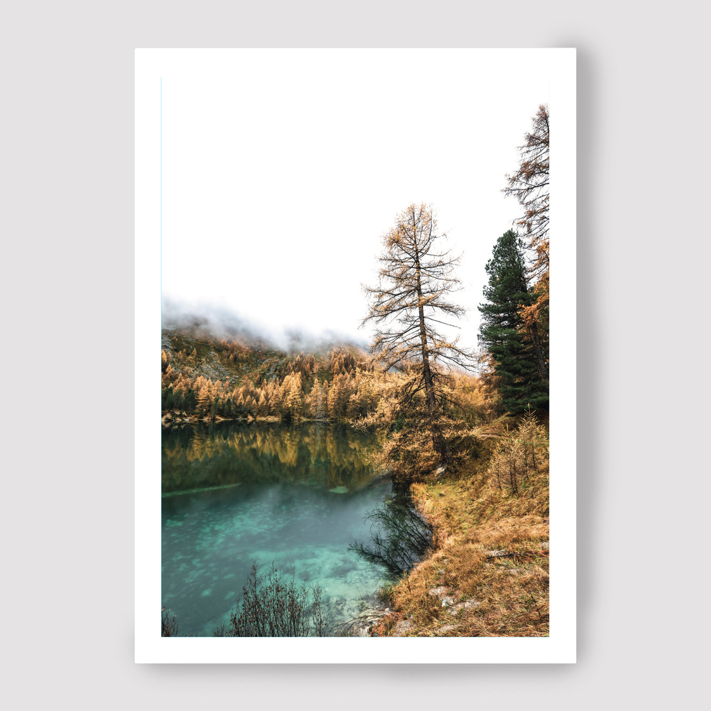Carte Automne doré de l'Engadine