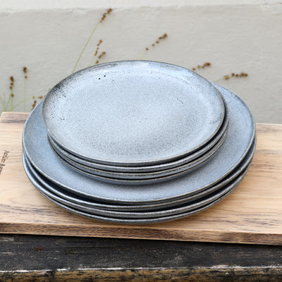 Set d'assiettes Blue Sand 8 pièces