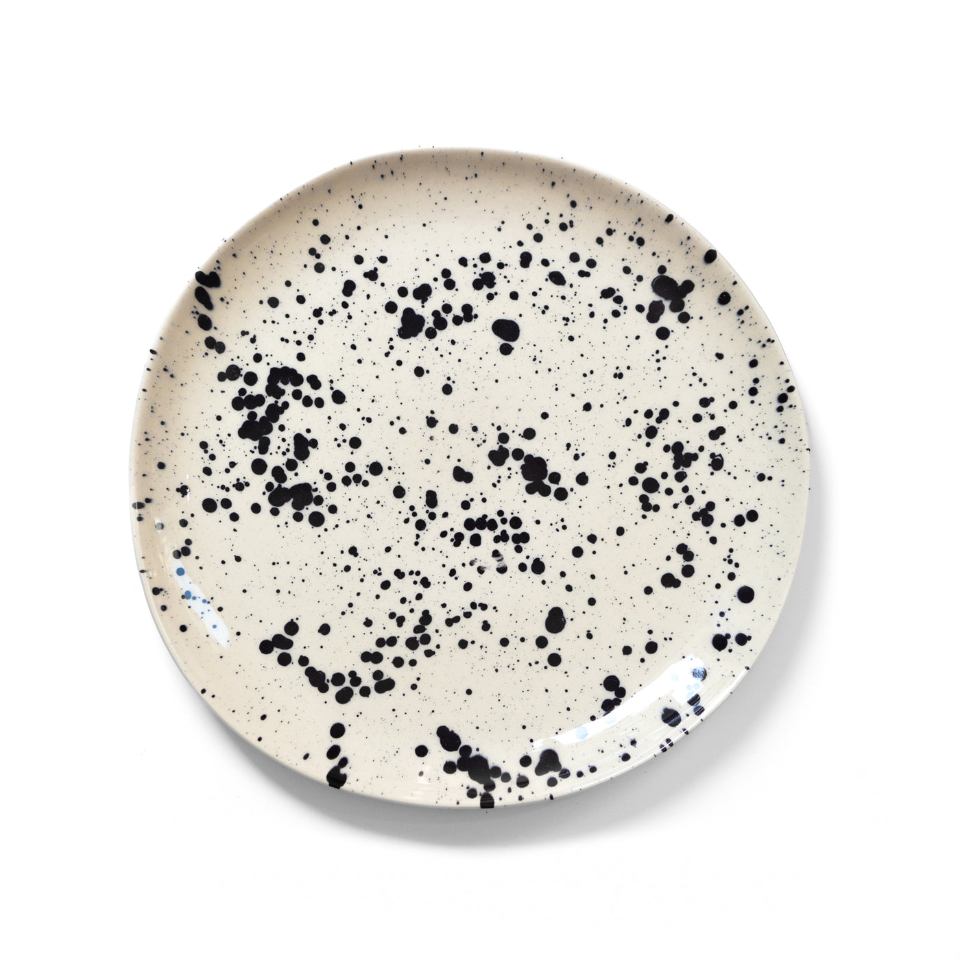 Grande assiette organique Black Dots