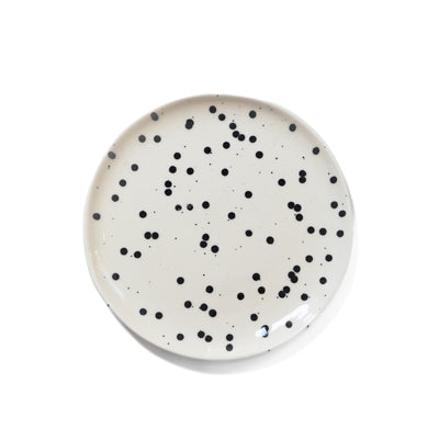 Petite assiette organique Black Dots
