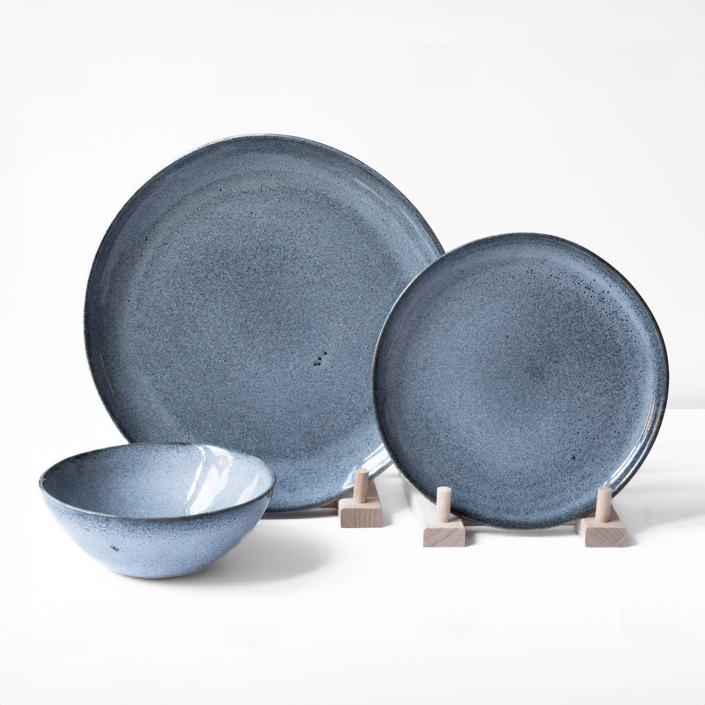 Set de vaisselle Basic Blue Sand 12 pièces