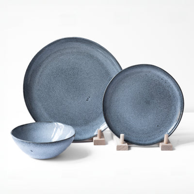 Set de vaisselle Basic Blue Sand 12 pièces
