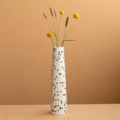 Vase "Chimney Large Black Dots
