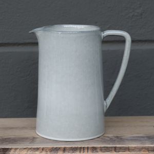 Pichet Argile Gris clair Pichet d'eau Carafe Grès Céramique