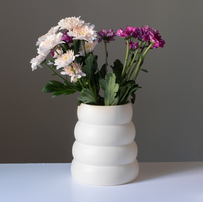 Vase "Donuts" Beige