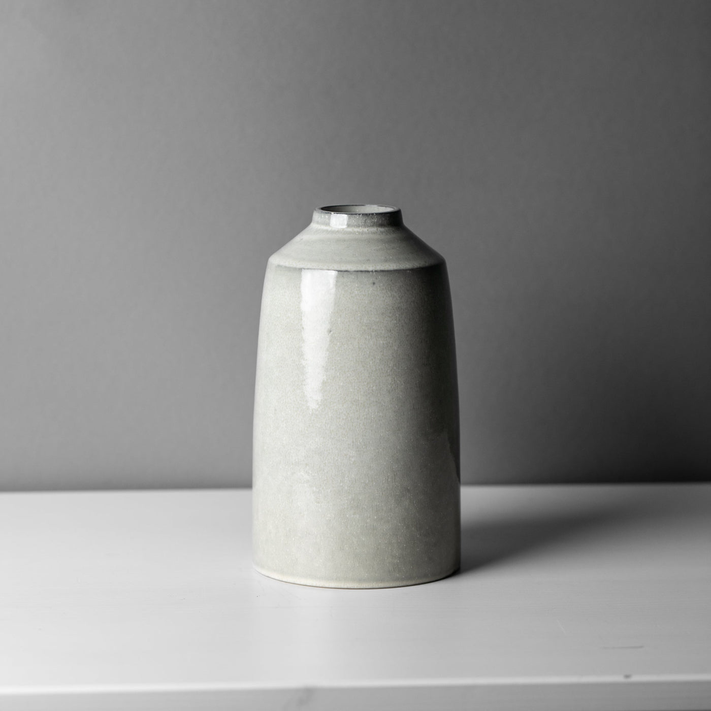 Vase en grès Midnight Grey Vase à fleurs