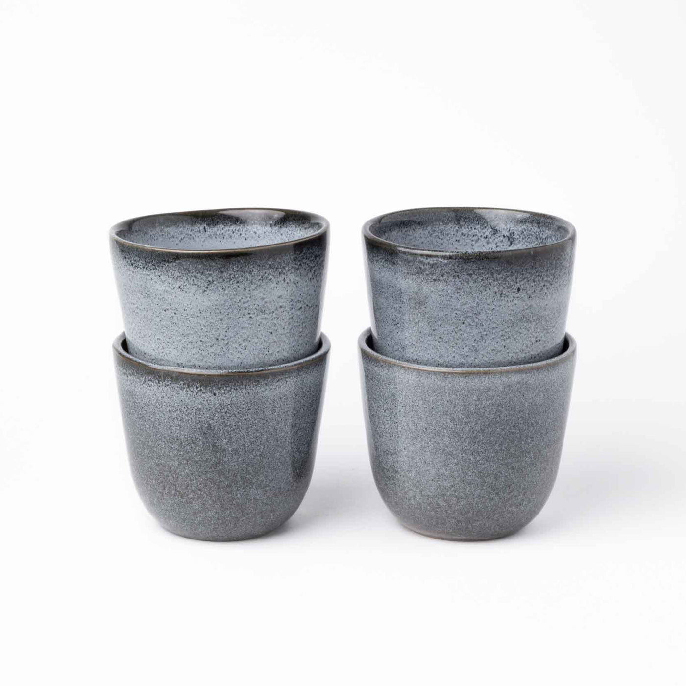 Tasse à cappuccino 200 ml Bleu glaçage réactif fait main Barista Cups
