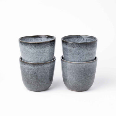 Tasse à cappuccino 200 ml Bleu glaçage réactif fait main Barista Cups