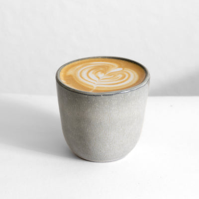 Barista Cappuccino Cup Gobelet à café Grès gris émaillé