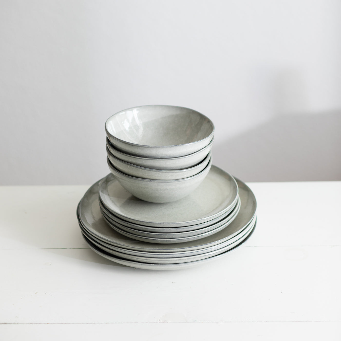 Set de vaisselle Basic Midnight Grey 12 pièces