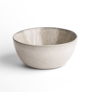 Bowl de plat principal pour poke ou curry dans un glaçage gris rectifiant