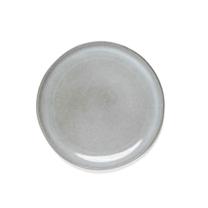 petite assiette assiette à déjeuner grès fait à la main au Portugal gris