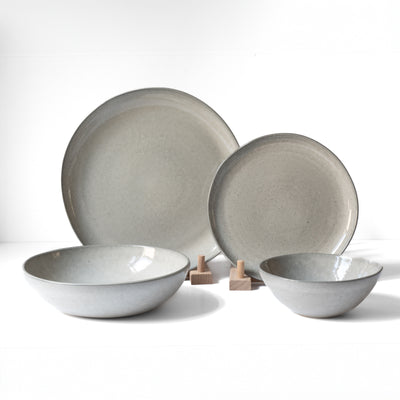 Set de vaisselle complet Midnight Grey 16 pièces