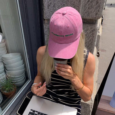 Casquette "strawberry matcha"