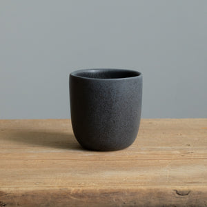 Gobelet à espresso noir mat sans anse