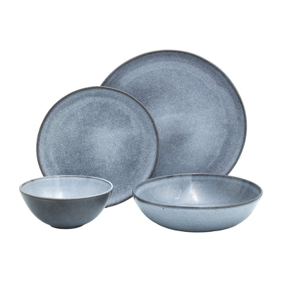 Set de vaisselle complet Blue Sand 16 pièces