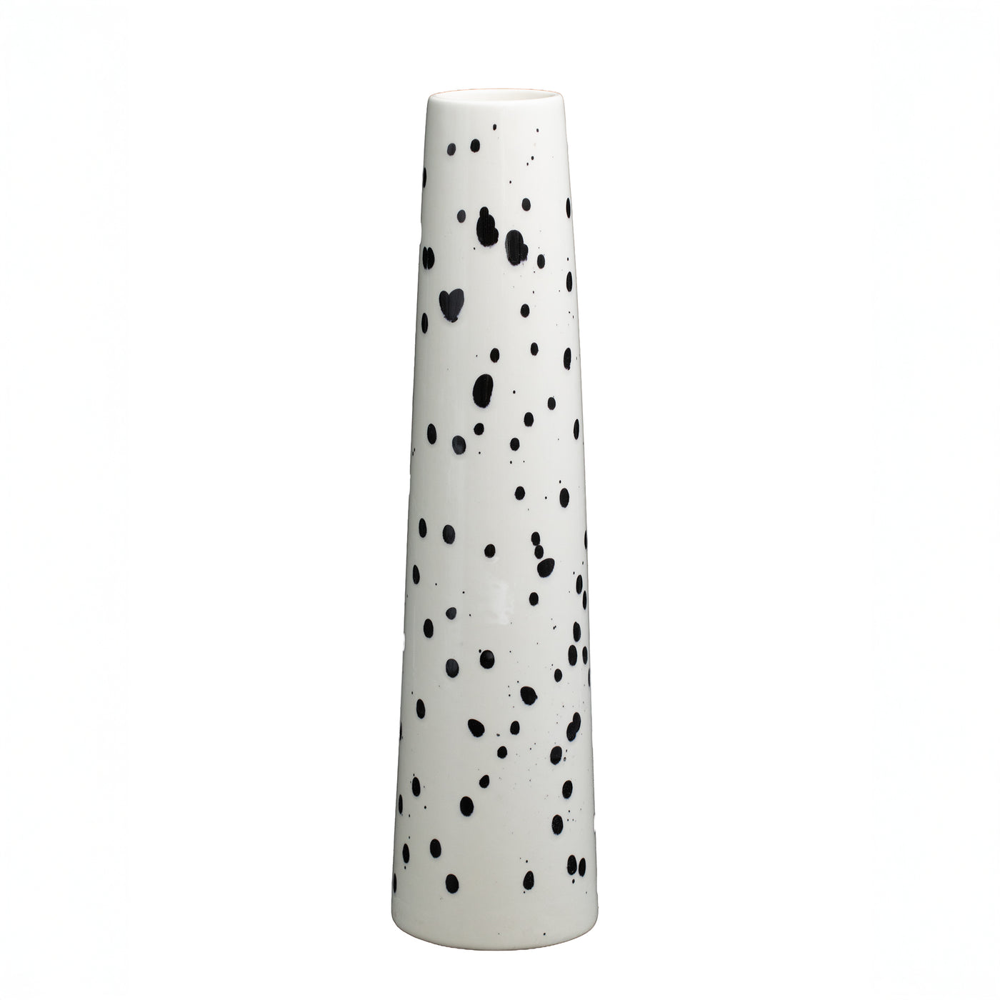 Vase "Chimney Large Black Dots