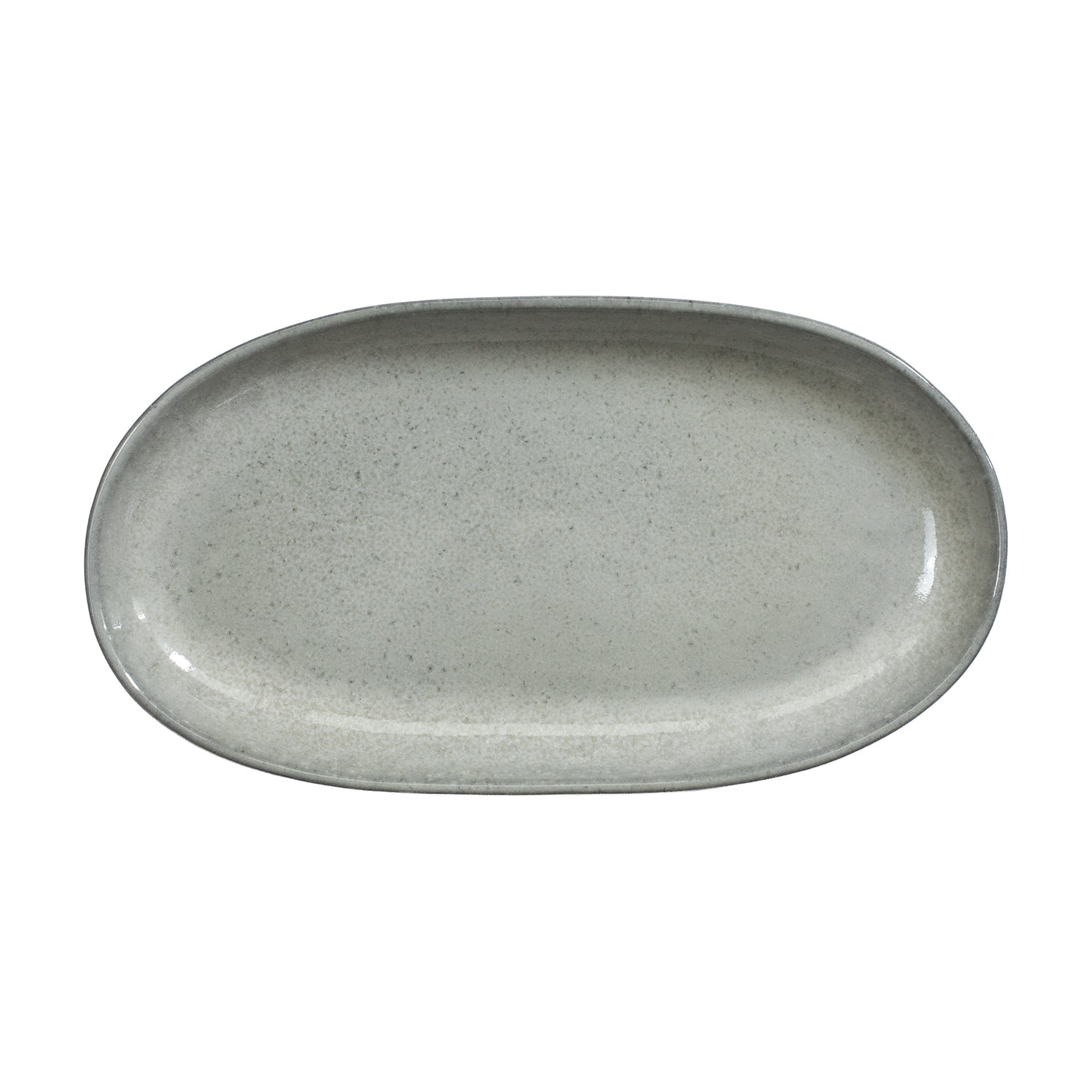 Soucoupe gris clair sur fond blanc dégagé
