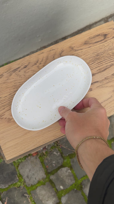Assiette ovale 22cm Serra