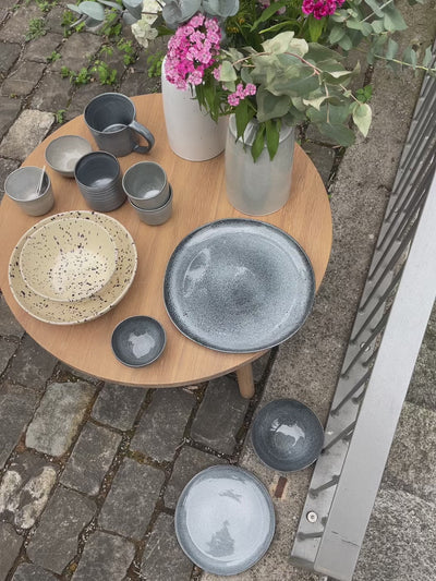 Grande assiette organique Blue Sand