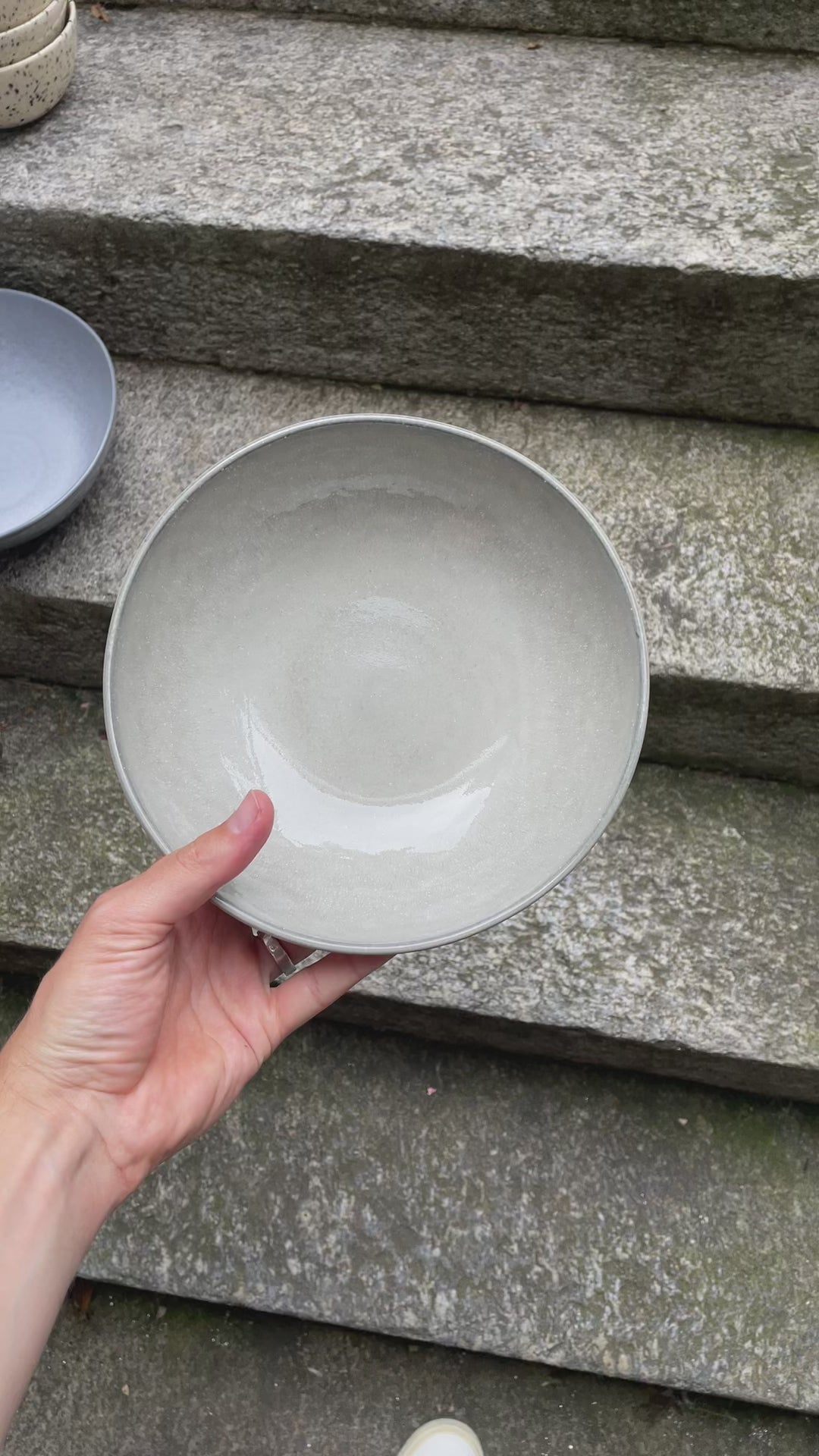 Grande assiette ronde pour pâtes Midnight Grey