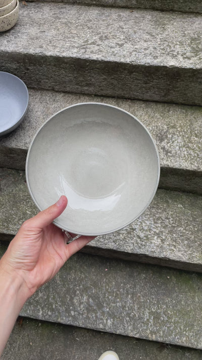 Grande assiette ronde pour pâtes Midnight Grey