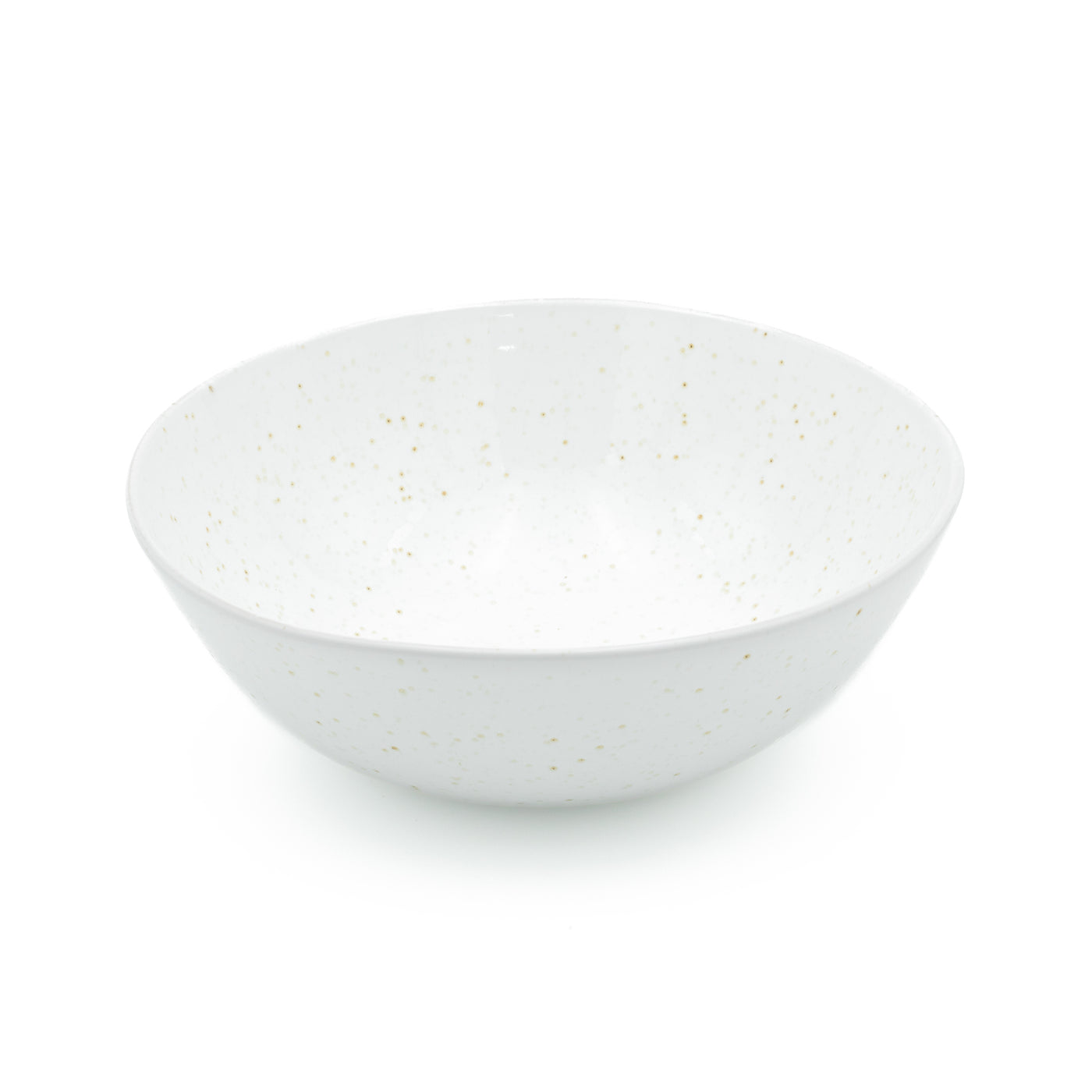 Saladier blanc détaché sur fond blanc
